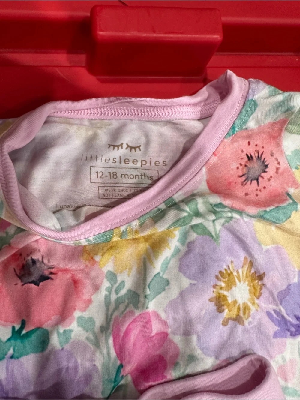 Little Sleepies Pastel Floral Pink